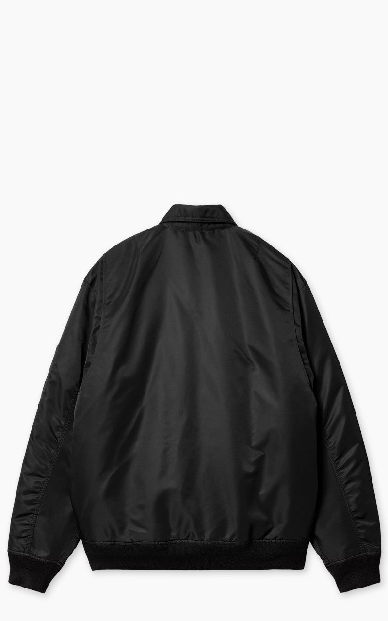 Carhartt WIP Olten Bomber Jacket Nylon Black/Turmeric