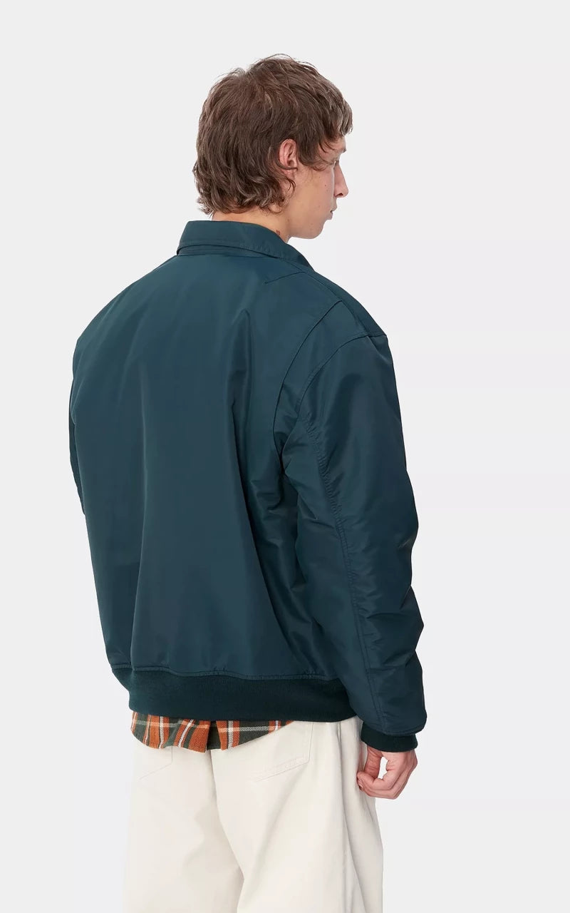 Carhartt WIP Olten Bomber Jacket Nylon Duck Blue/Turmeric
