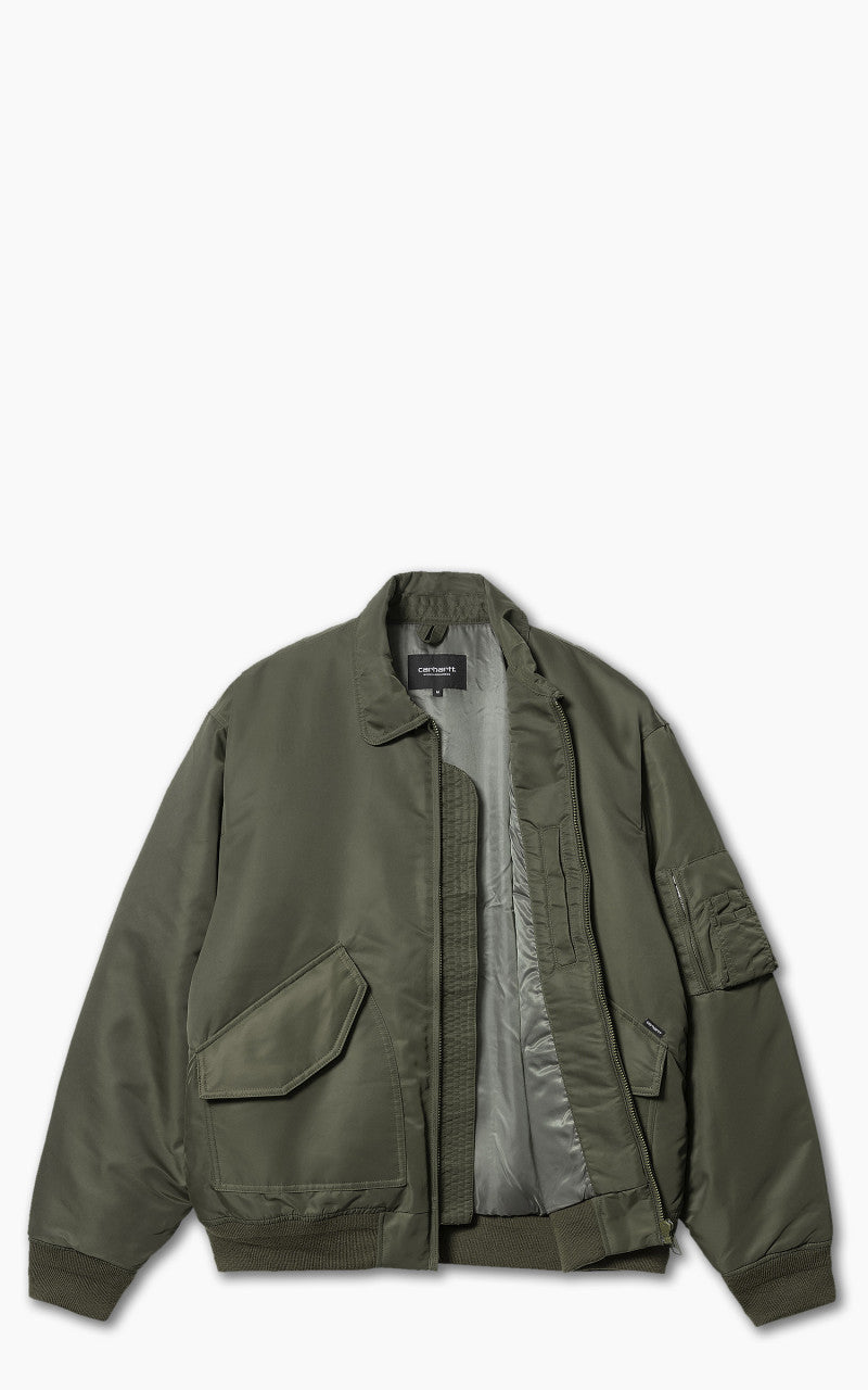 Carhartt WIP Olten Bomber Jacket Nylon Plant/Smoke Green