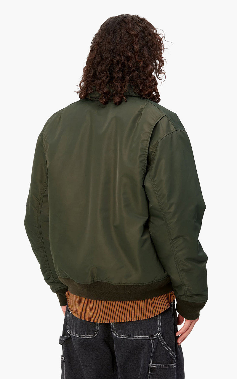 Carhartt WIP Olten Bomber Jacket Nylon Plant/Smoke Green