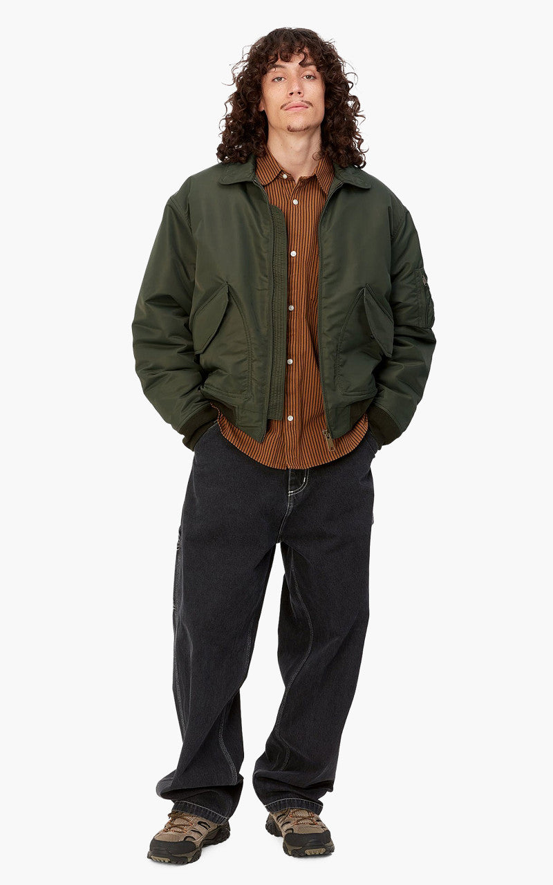 Carhartt WIP Olten Bomber Jacket Nylon Plant/Smoke Green