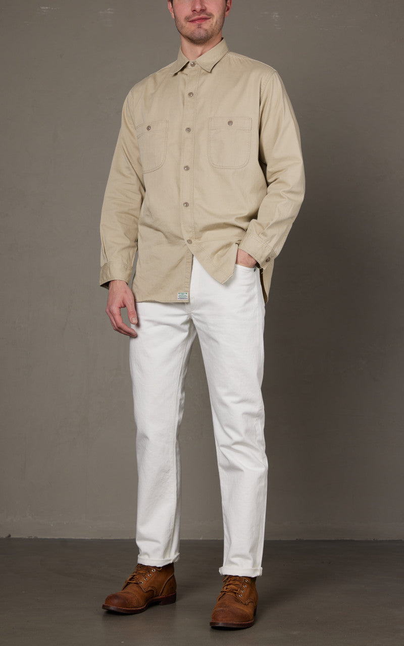OrSlow Ivy Fit Jeans 107 White Denim