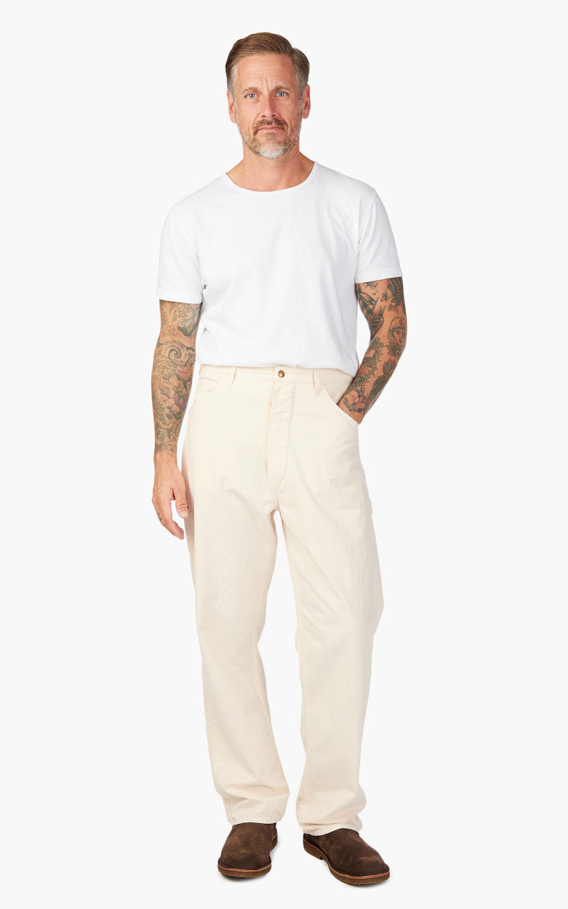 パンツ orSlow PAINTER PANTS ECRU 1 S orSlow PAINTER PANTS ECRU 1 S OrSlow Painter Pants Denim Ecru