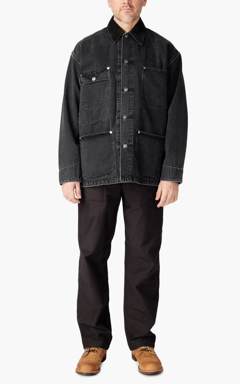 OrSlow Loose Fit Coverall Stonewashed Black