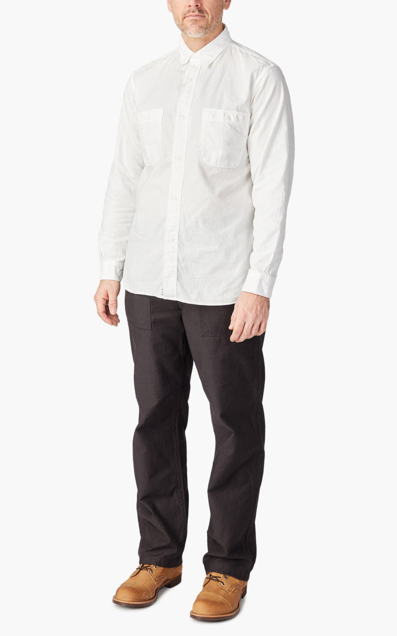 OrSlow Chambray Work Shirt White