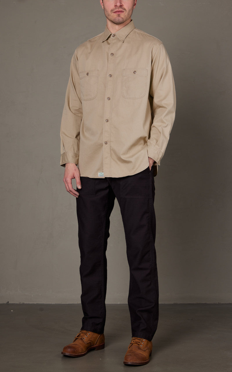 OrSlow Vintage Fit Work Shirt Beige