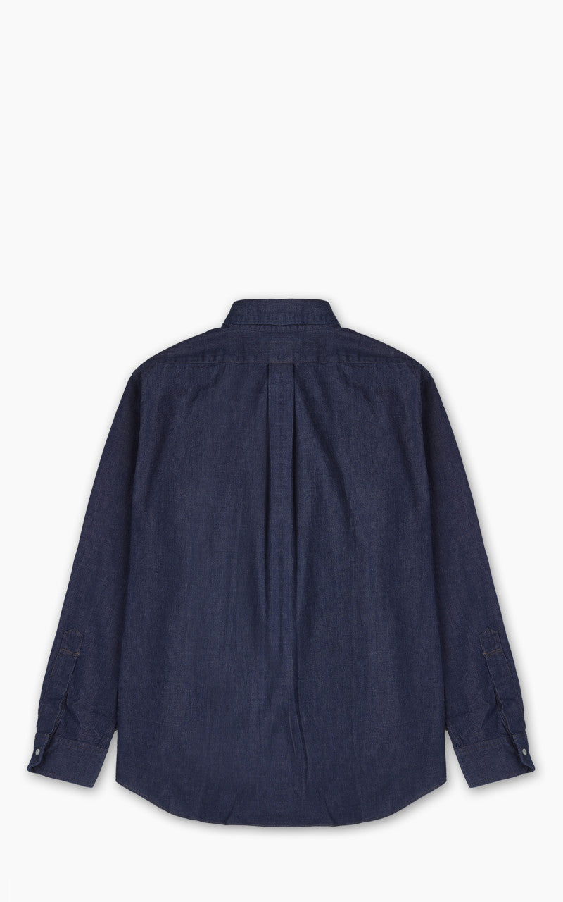 OrSlow Standard Button Down Denim Shirt One Wash Indigo