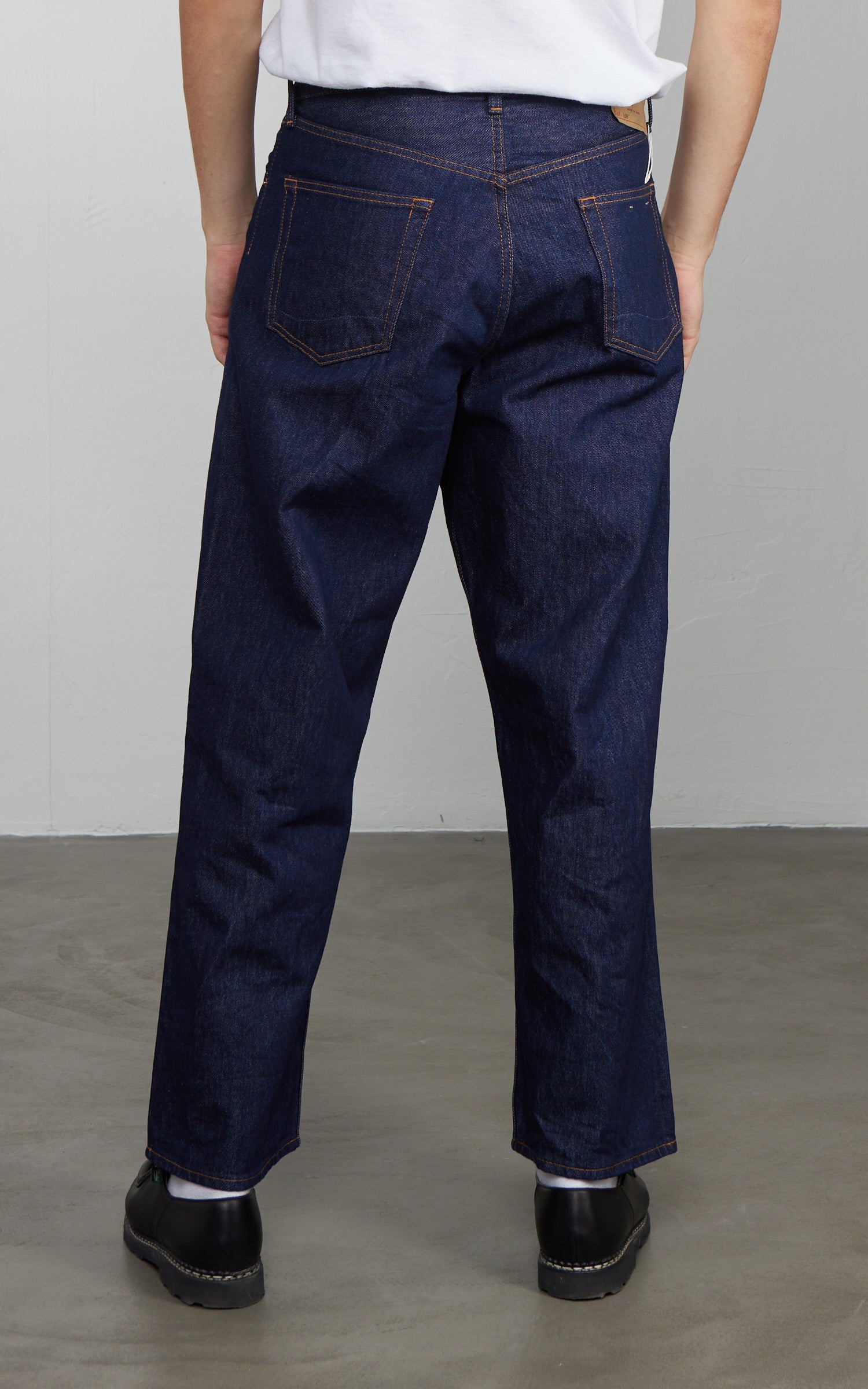 OrSlow 100 Super Dad's Fit Denim Pants Blue One Wash