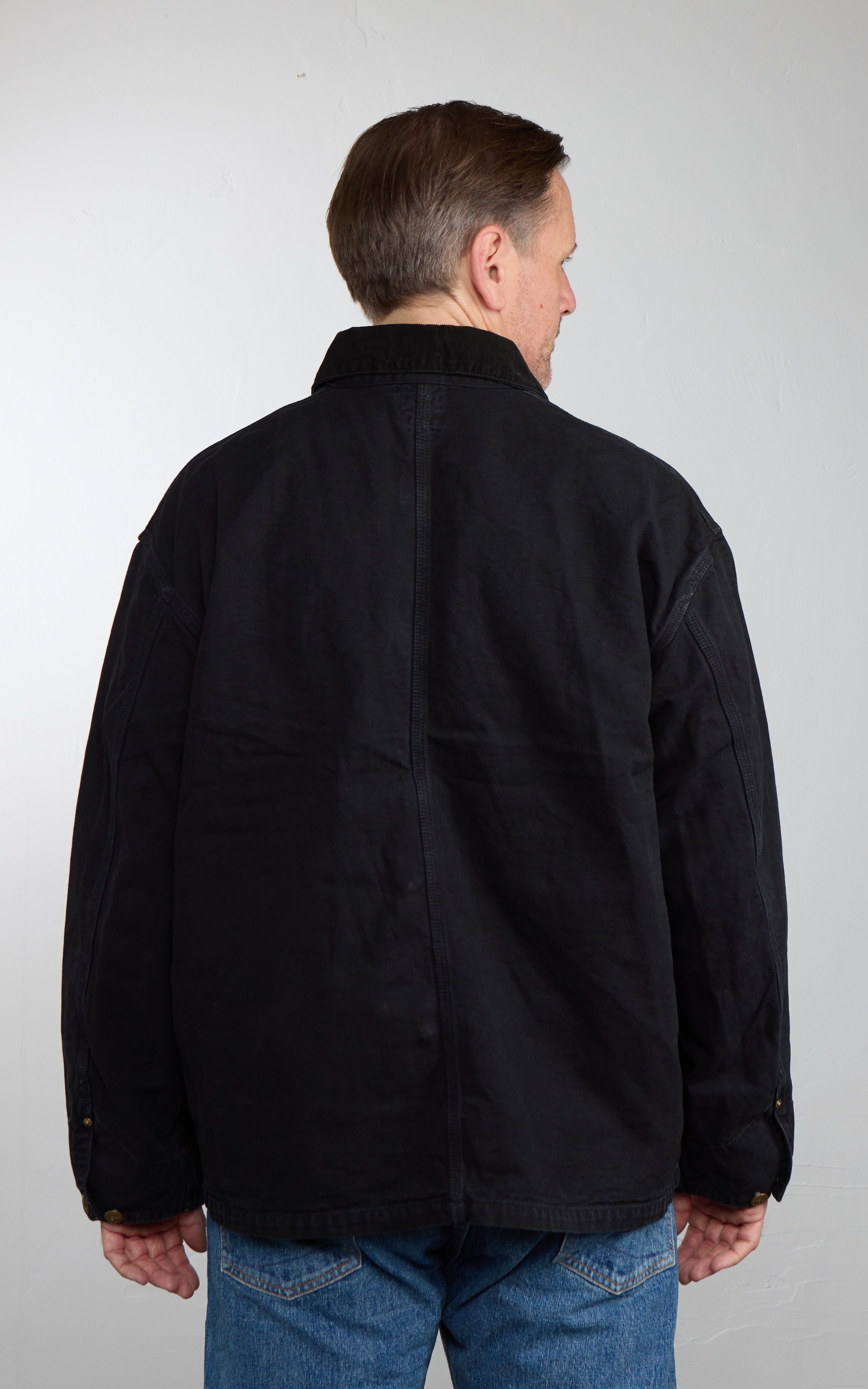 OrSlow Utility Coverall Herringbone Black