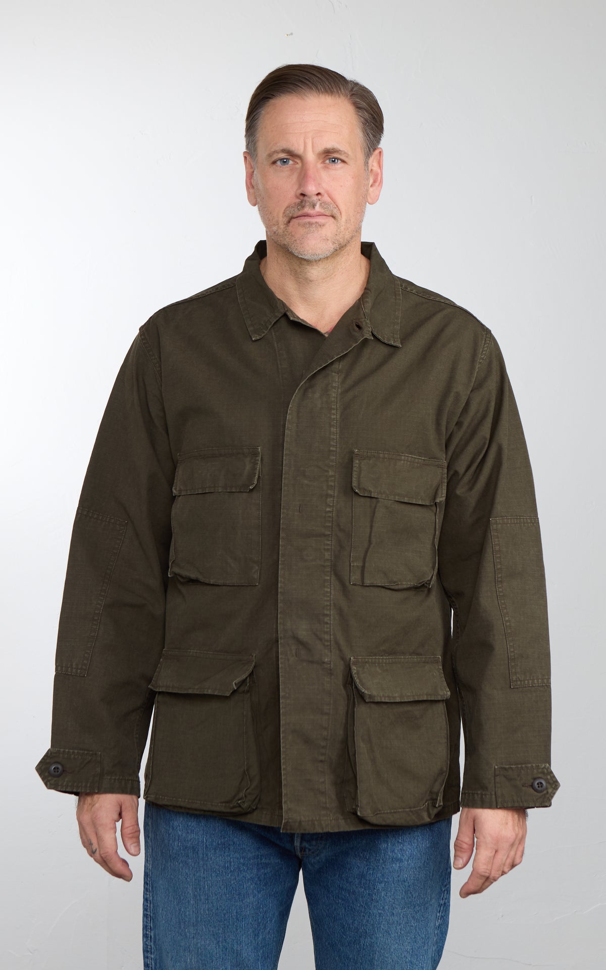 OrSlow BDU Jacket Washed Brown Coffee Brown