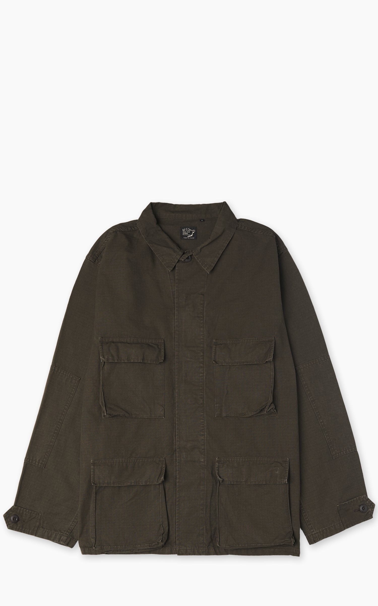OrSlow BDU Jacket Washed Brown Coffee Brown