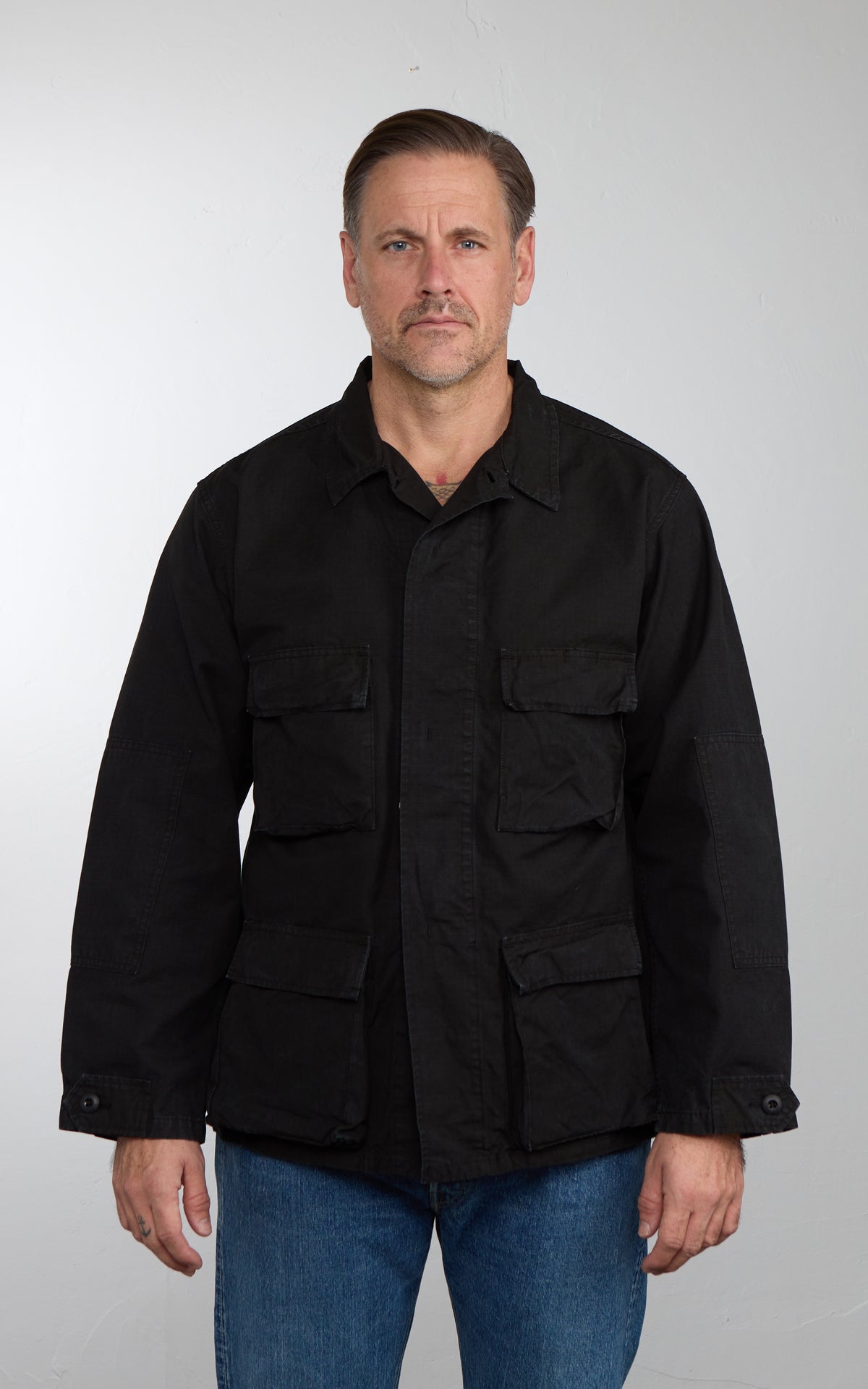 OrSlow BDU Jacket Washed Black Stone