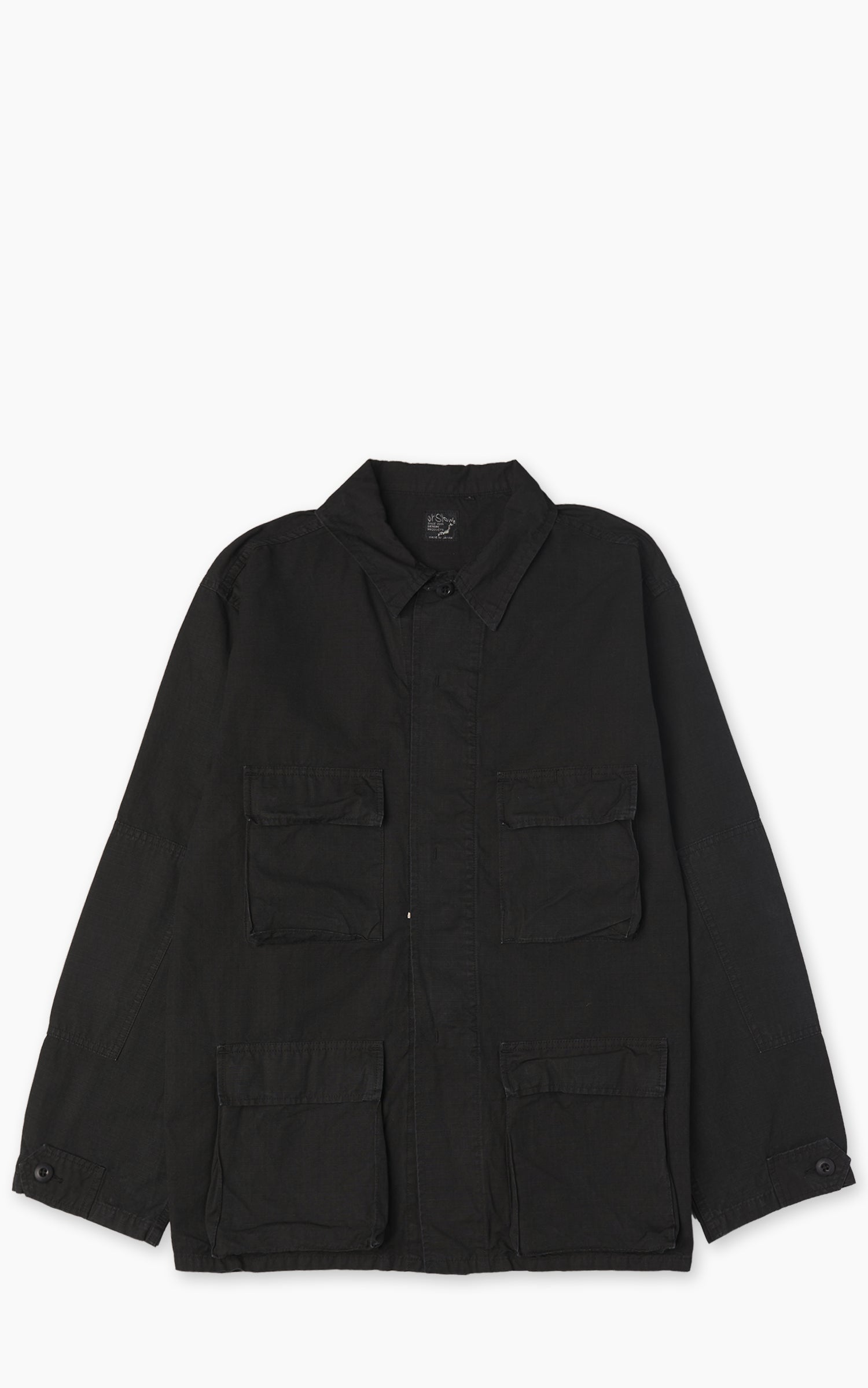 OrSlow BDU Jacket Washed Black Stone