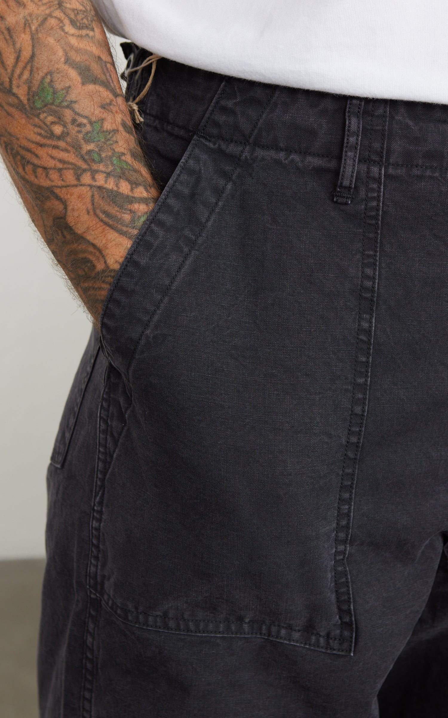 OrSlow Summer Fatigue Shorts Cotton Black