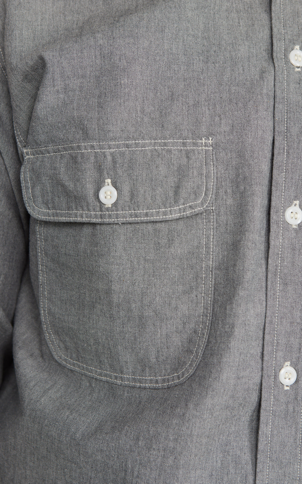 OrSlow Chambray Work Shirt Grey