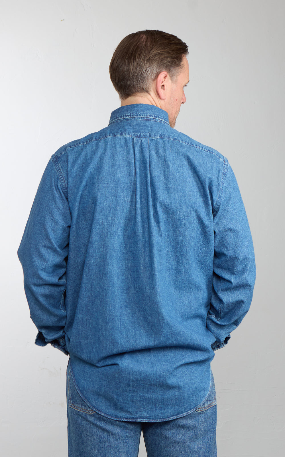 Orslow Standard Button Down Shirt Denim Used
