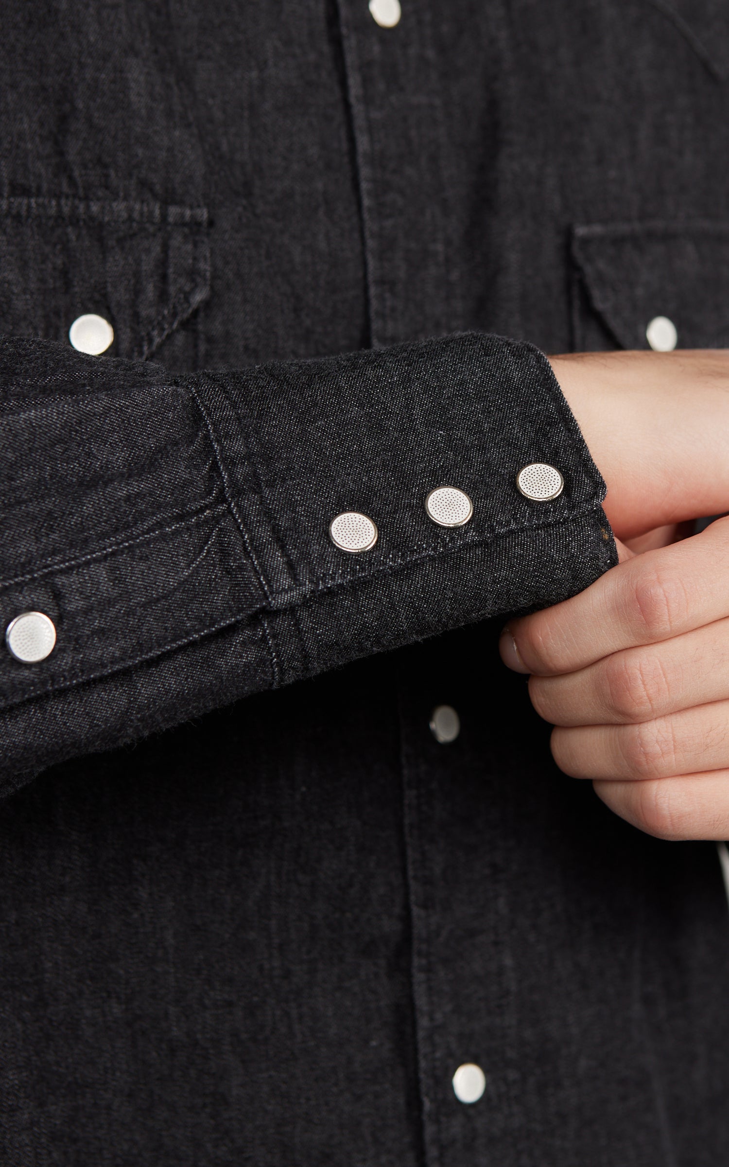 OrSlow Denim Western Shirt Black