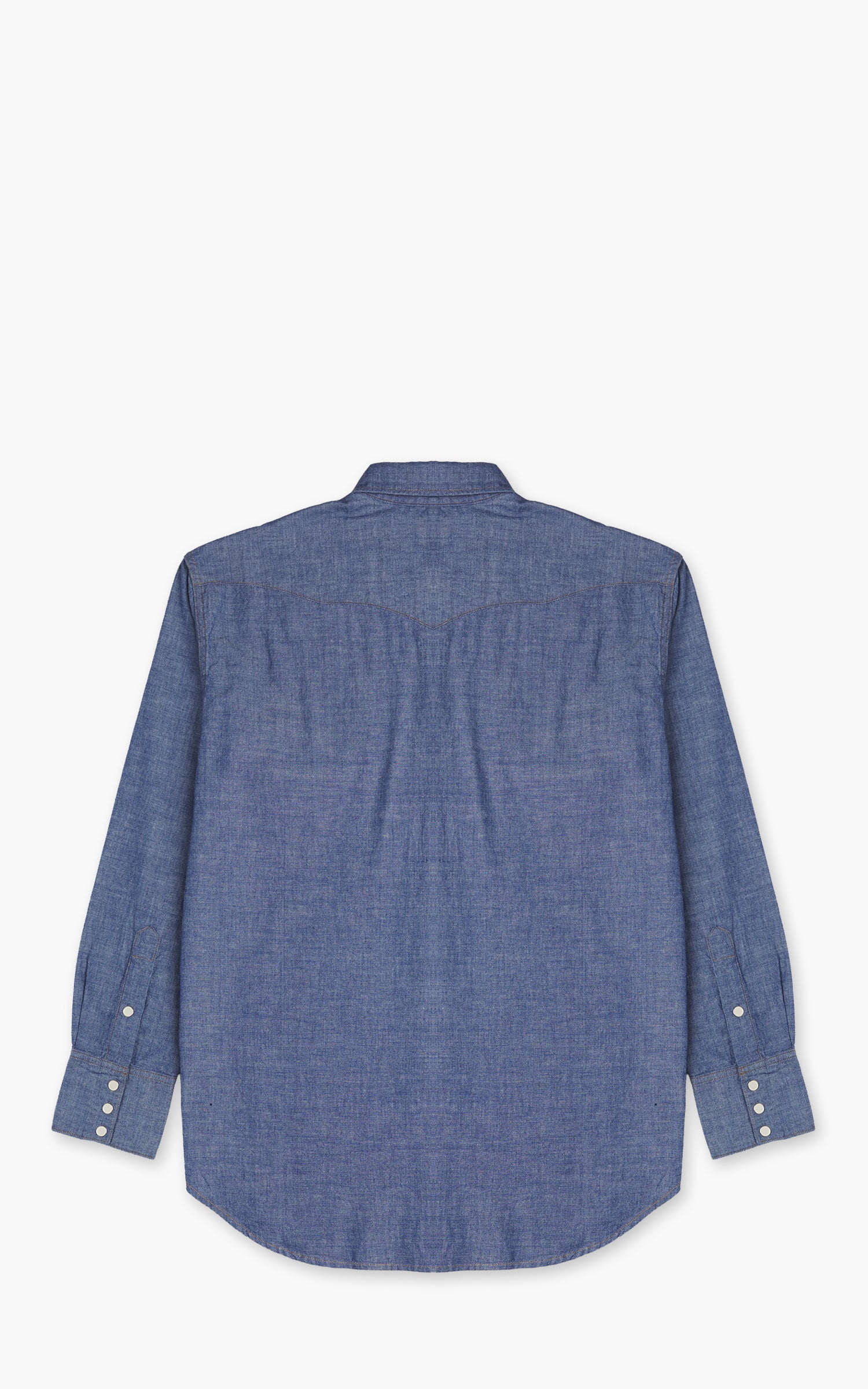 OrSlow Relaxed Western Chambray Shirt Blue