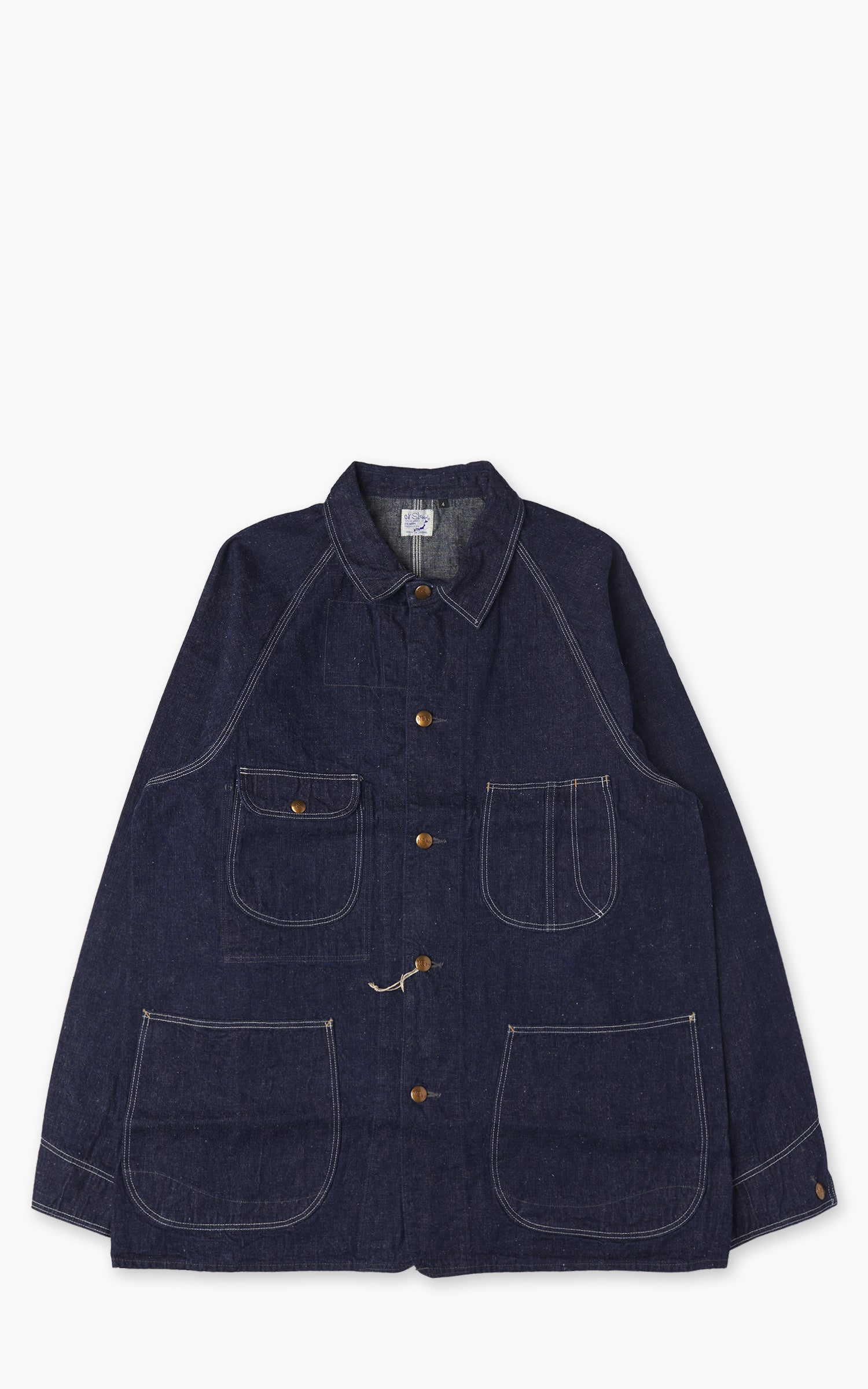 OrSlow 1950's Coverall Denim Indigo One Wash