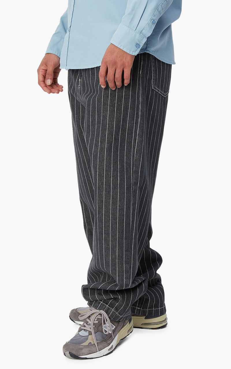 Carhartt WIP Orlean Pant Orlean Stripe Black/White Stone Washed