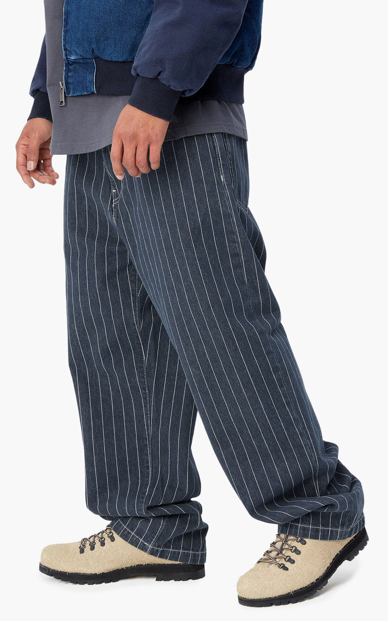 Carhartt WIP Orlean Pant Orlean Stripe Blue/White Stone Washed