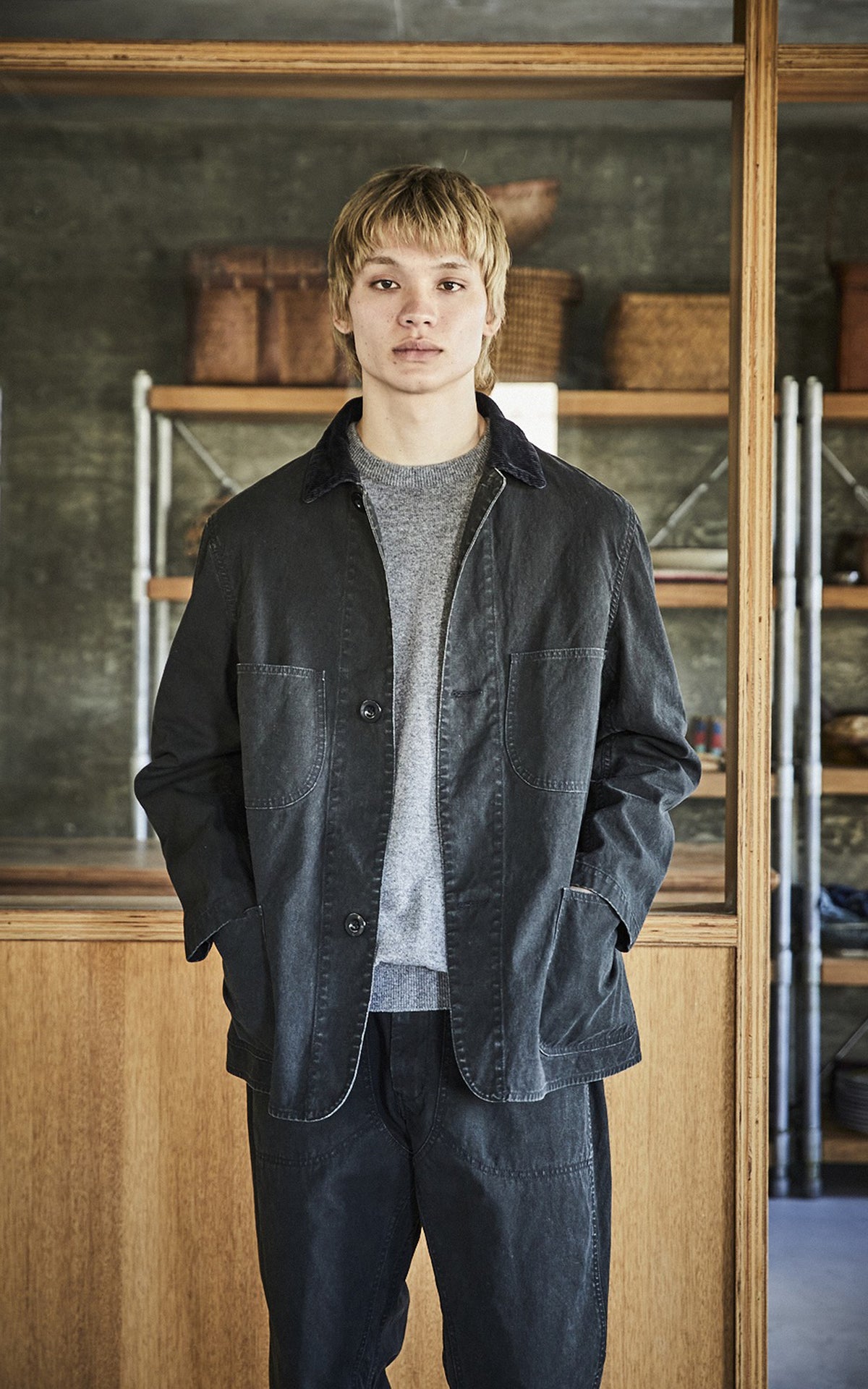 OrSlow 1930s Canvas Hunting Jacket Black