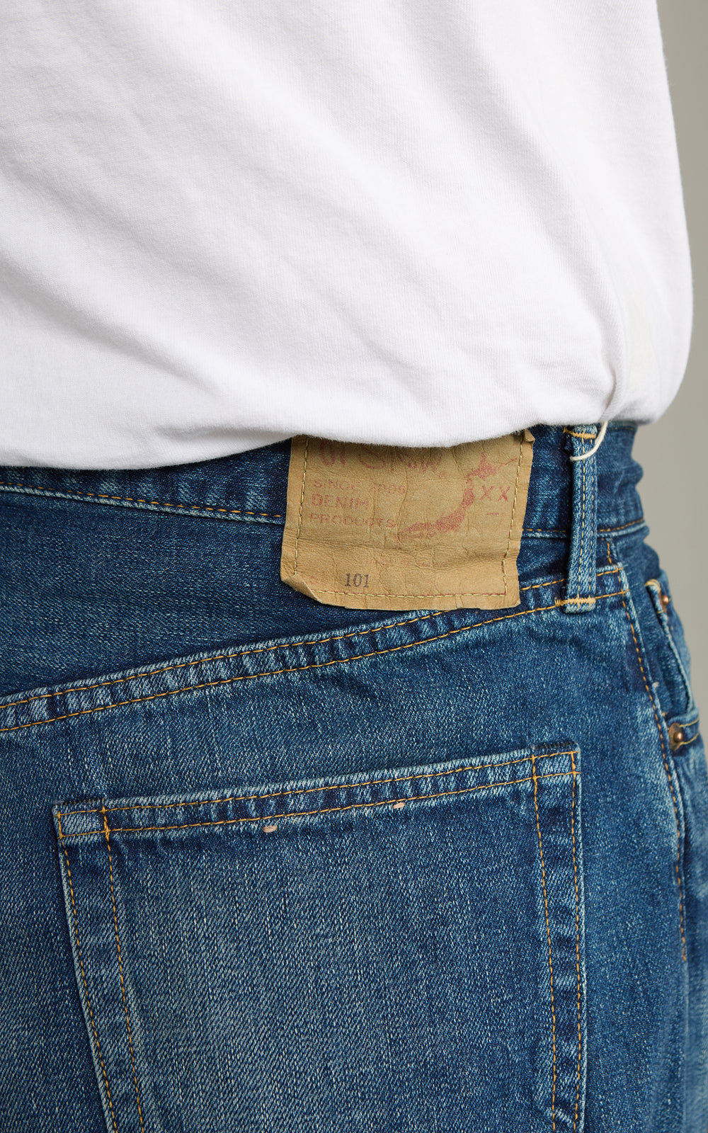OrSlow 101 Dads Fit Denim Pants Vintage Washed Indigo
