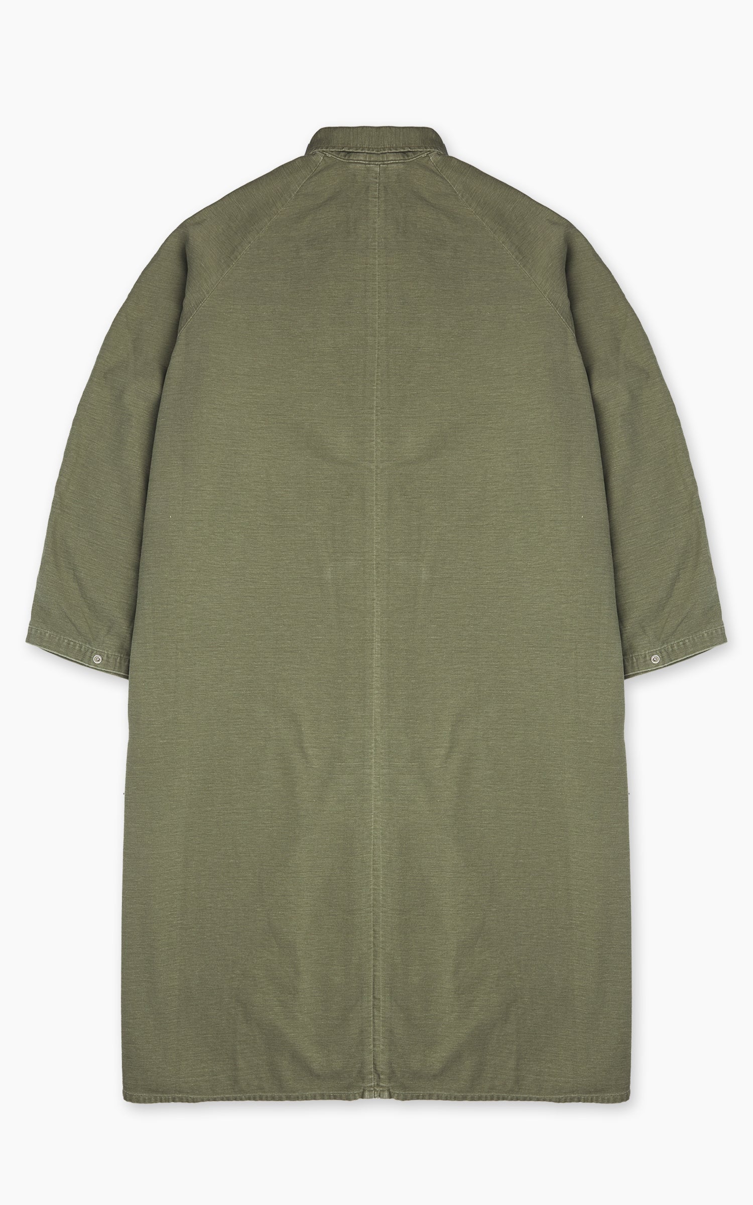 OrSlow Reverse Sateen Simple Work Coat Vintage Washed Dark Olive