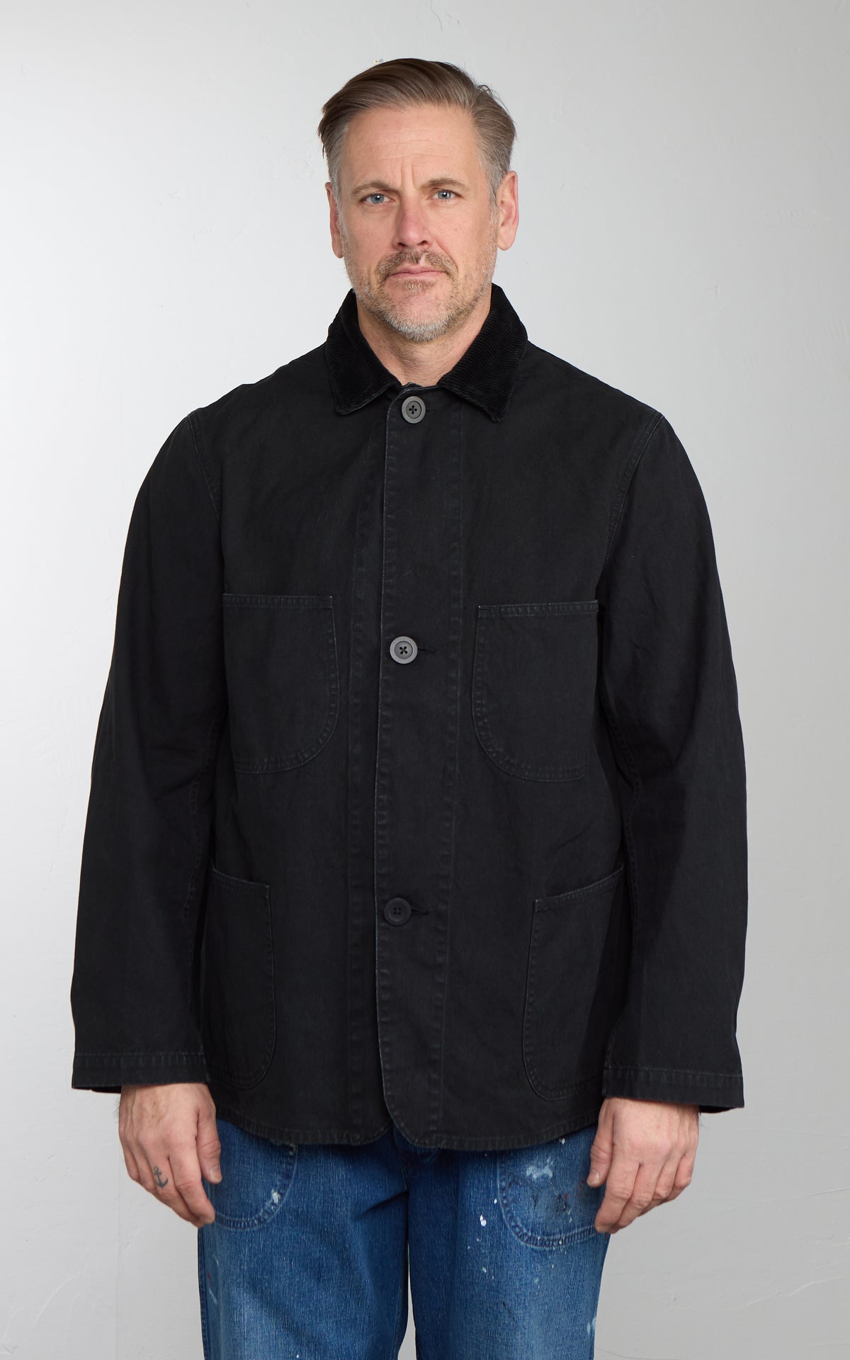 OrSlow 1930s Canvas Hunting Jacket Black