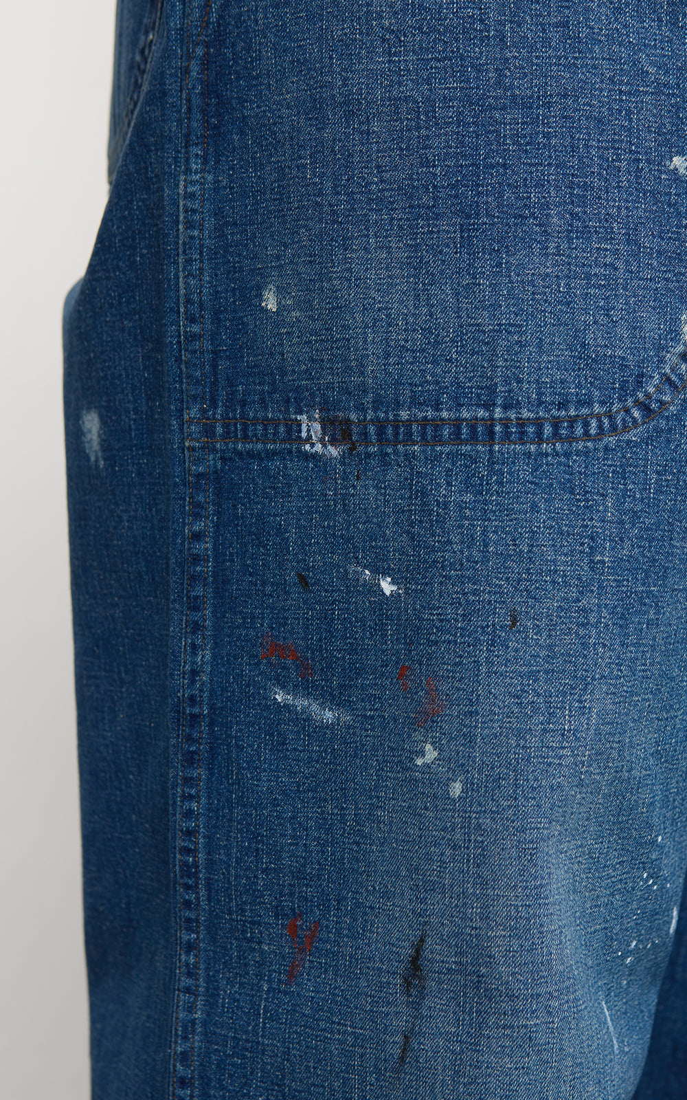 OrSlow U.S. Navy Wide-Fit Utility Denim Pants Painted Indigo
