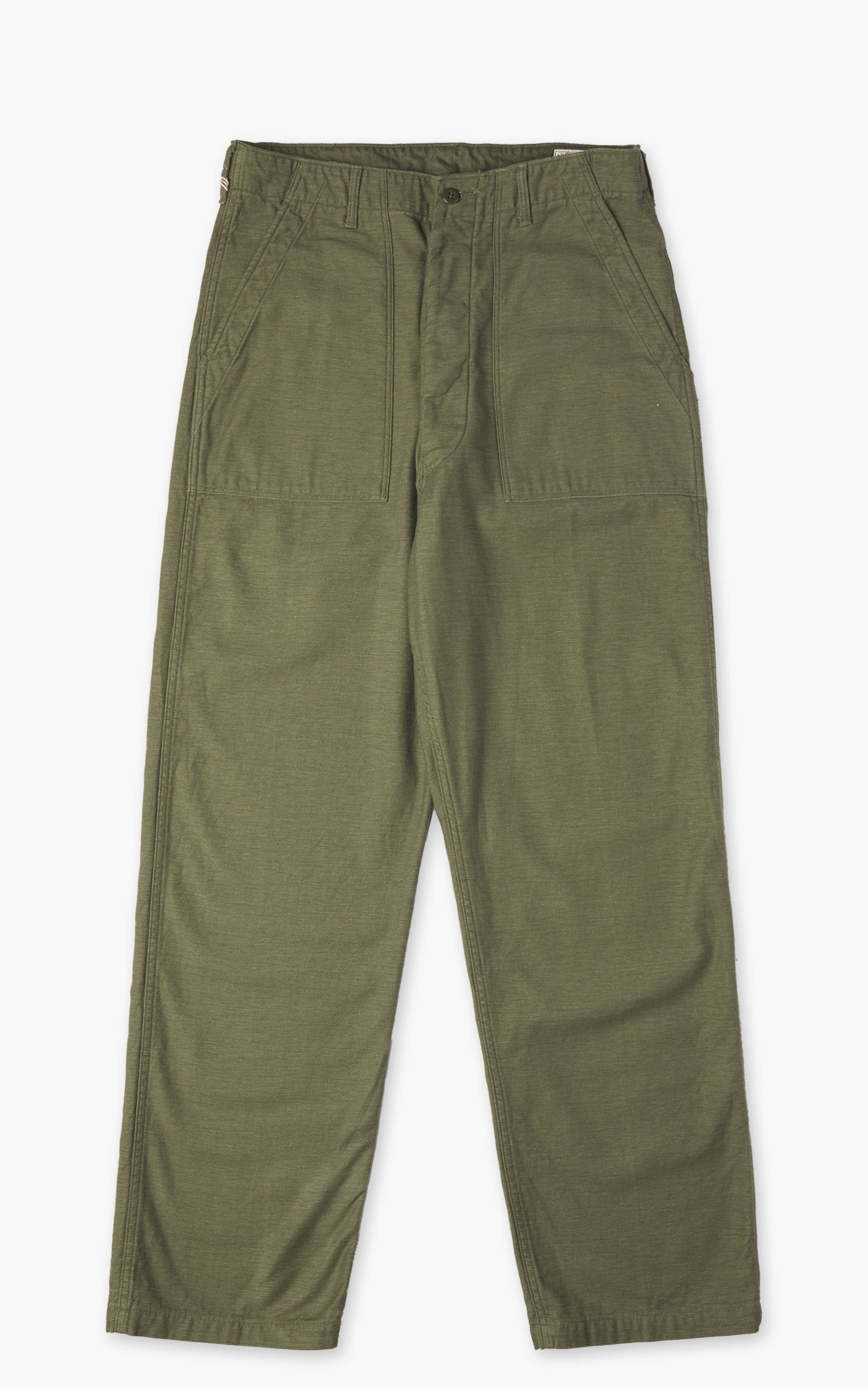 Orslow US Army Fatigue Pants Vintage Fit Herringbone Army Green