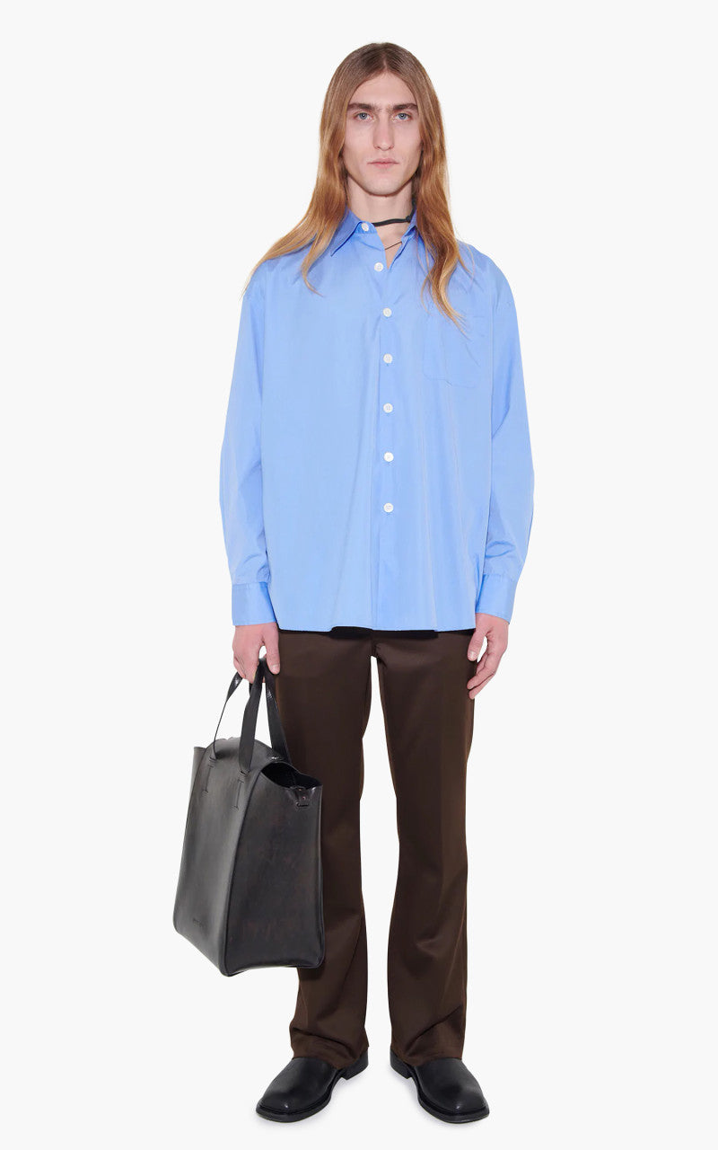 Our Legacy Borrowed BD Shirt Police Blue Poplin
