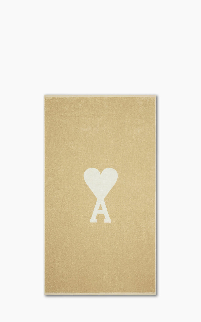 AMI Paris ADC Beach Towel Vanilla/Natural White
