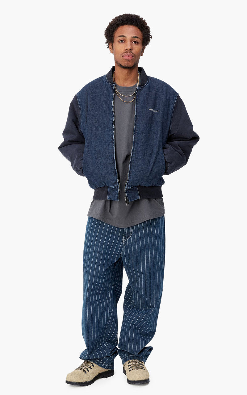 Carhartt WIP Paxon Bomber Maitland Denim Blue/Dark Navy Stone Washed