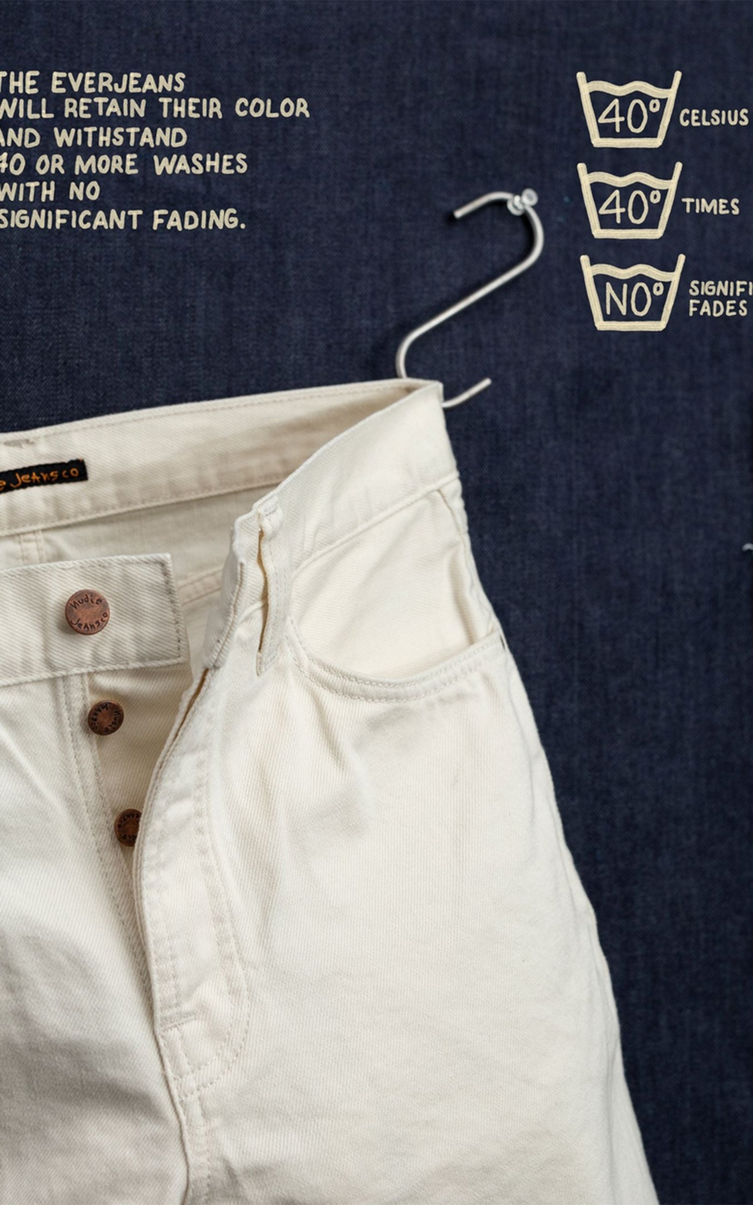 Nudie Jeans Rad Rufus Dry Everivory