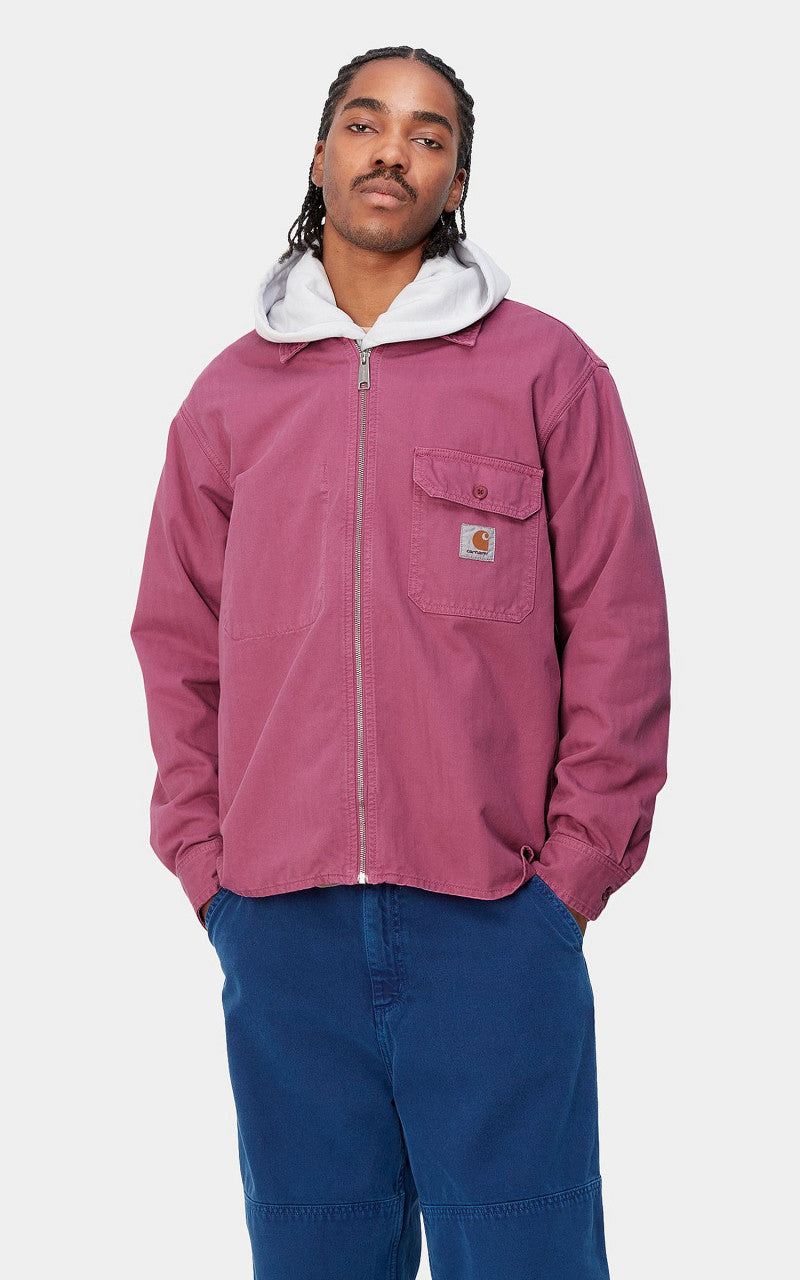 Carhartt WIP Rainer Shirt Jac Redmont Herringbone Magenta
