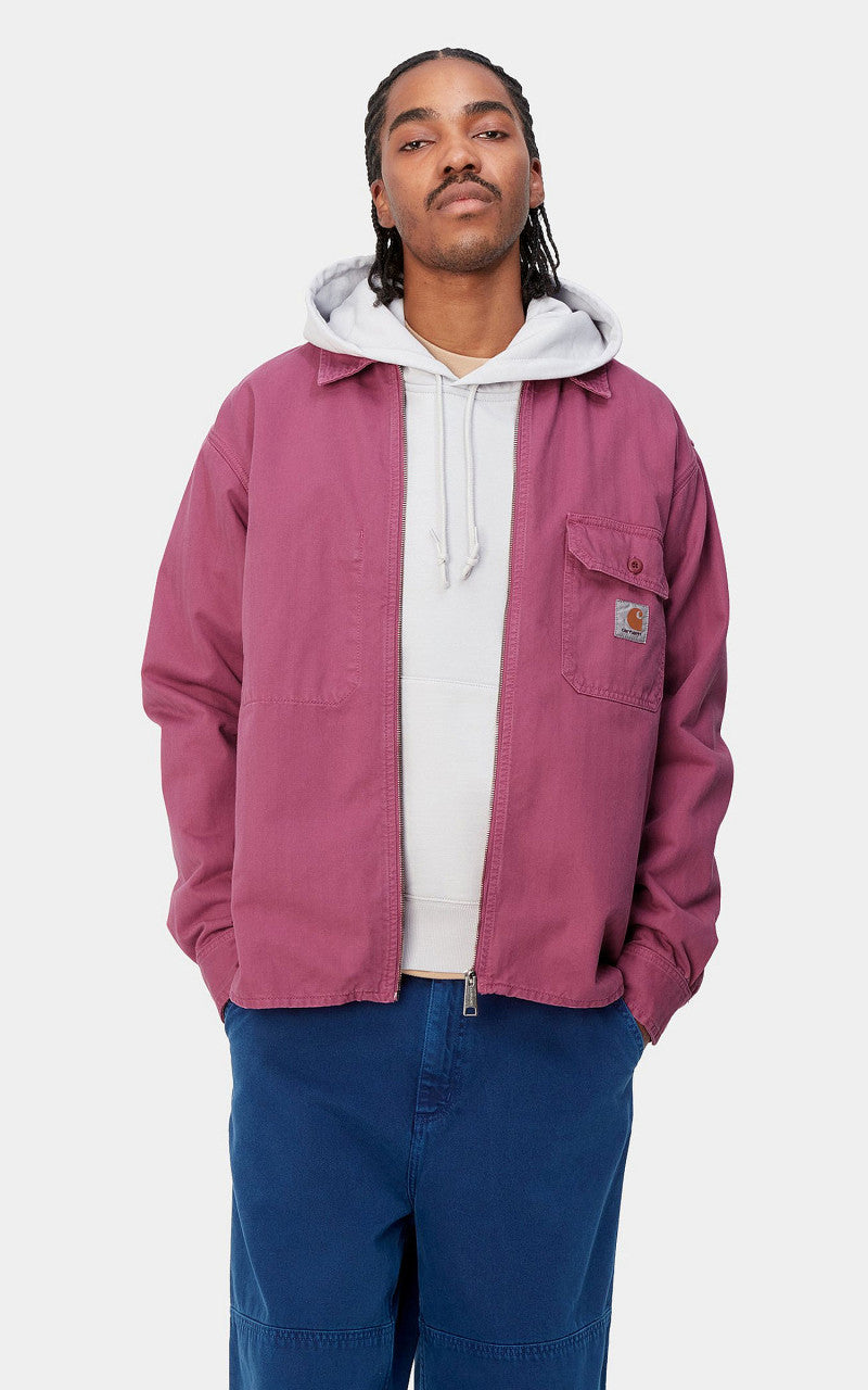 Carhartt WIP Rainer Shirt Jac Redmont Herringbone Magenta
