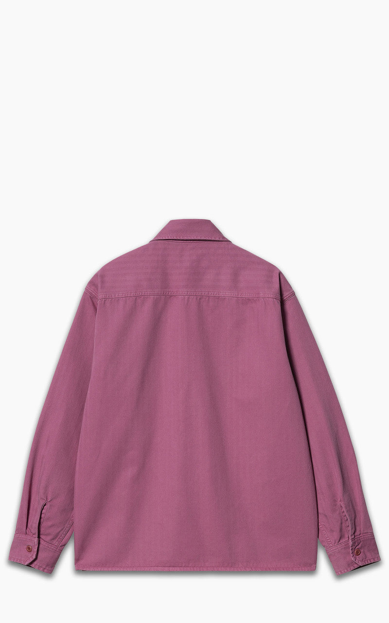Carhartt WIP Rainer Shirt Jac Redmont Herringbone Magenta
