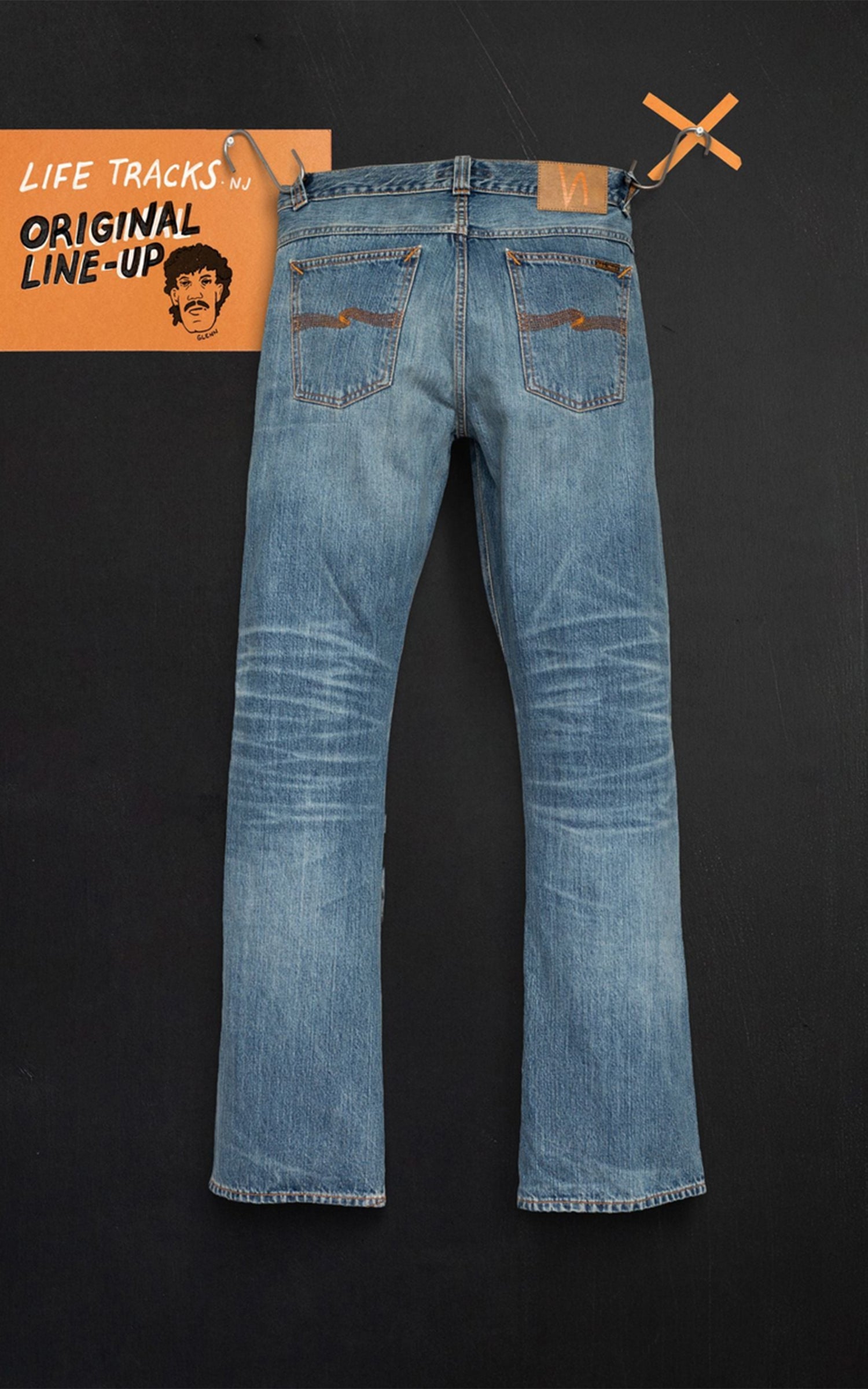 Nudie Jeans Regular Alf Silver Tracks