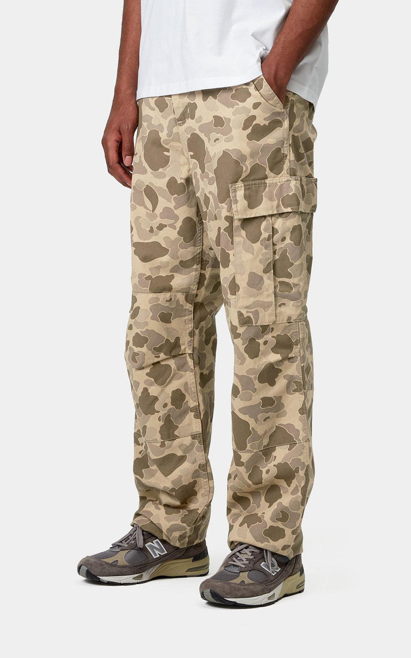 Carhartt WIP Regular Cargo Pant Moraga Twill Rinsed Desert Camo Duck