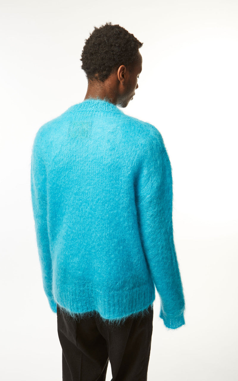 Marni Crewneck L/S Knit Sweater Turquoise