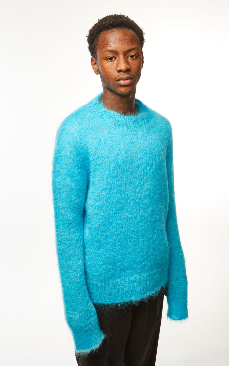 Marni Crewneck L/S Knit Sweater Turquoise