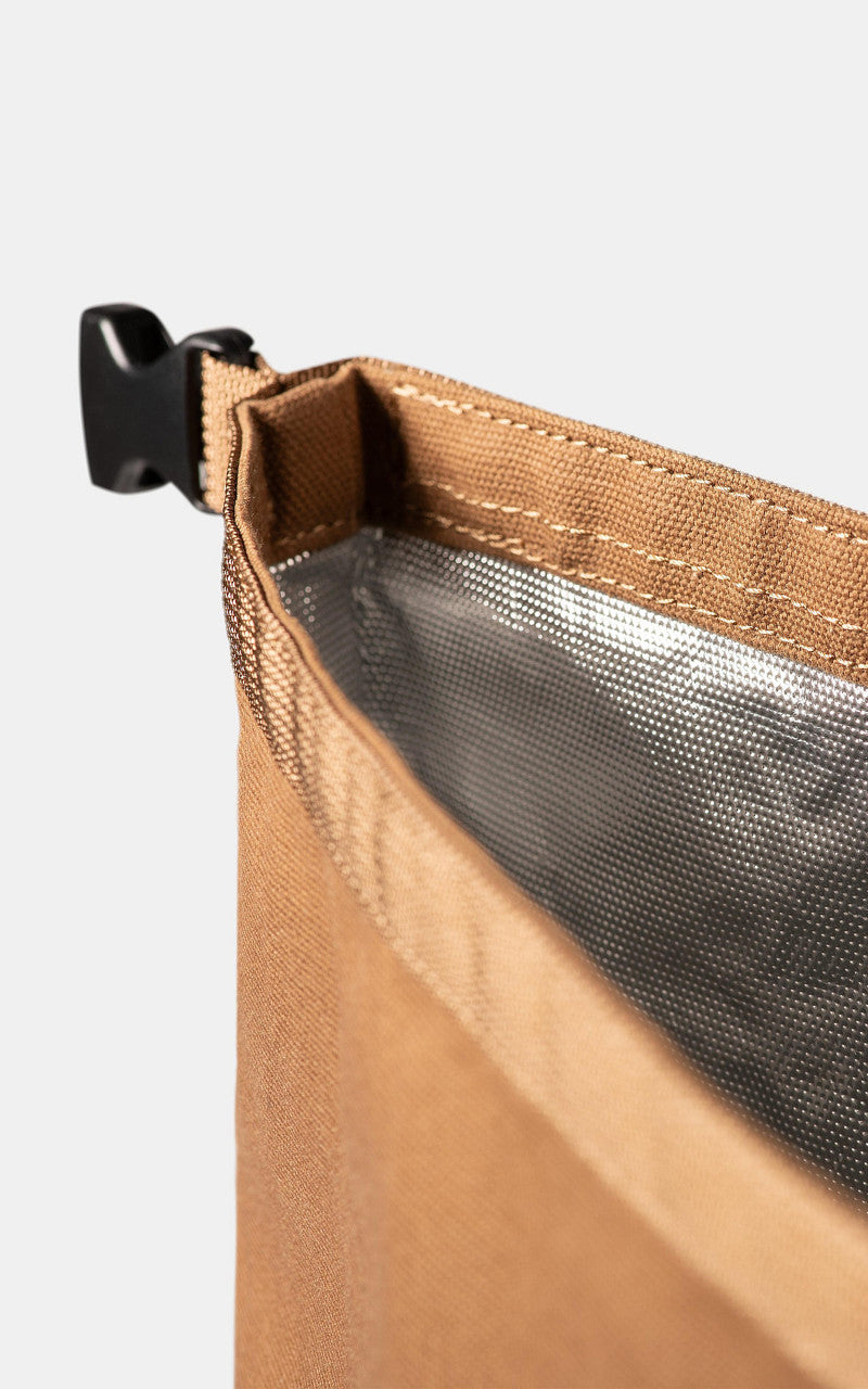 Carhartt WIP Canvas Roll-Up Insulated Bag Hamilton Brown