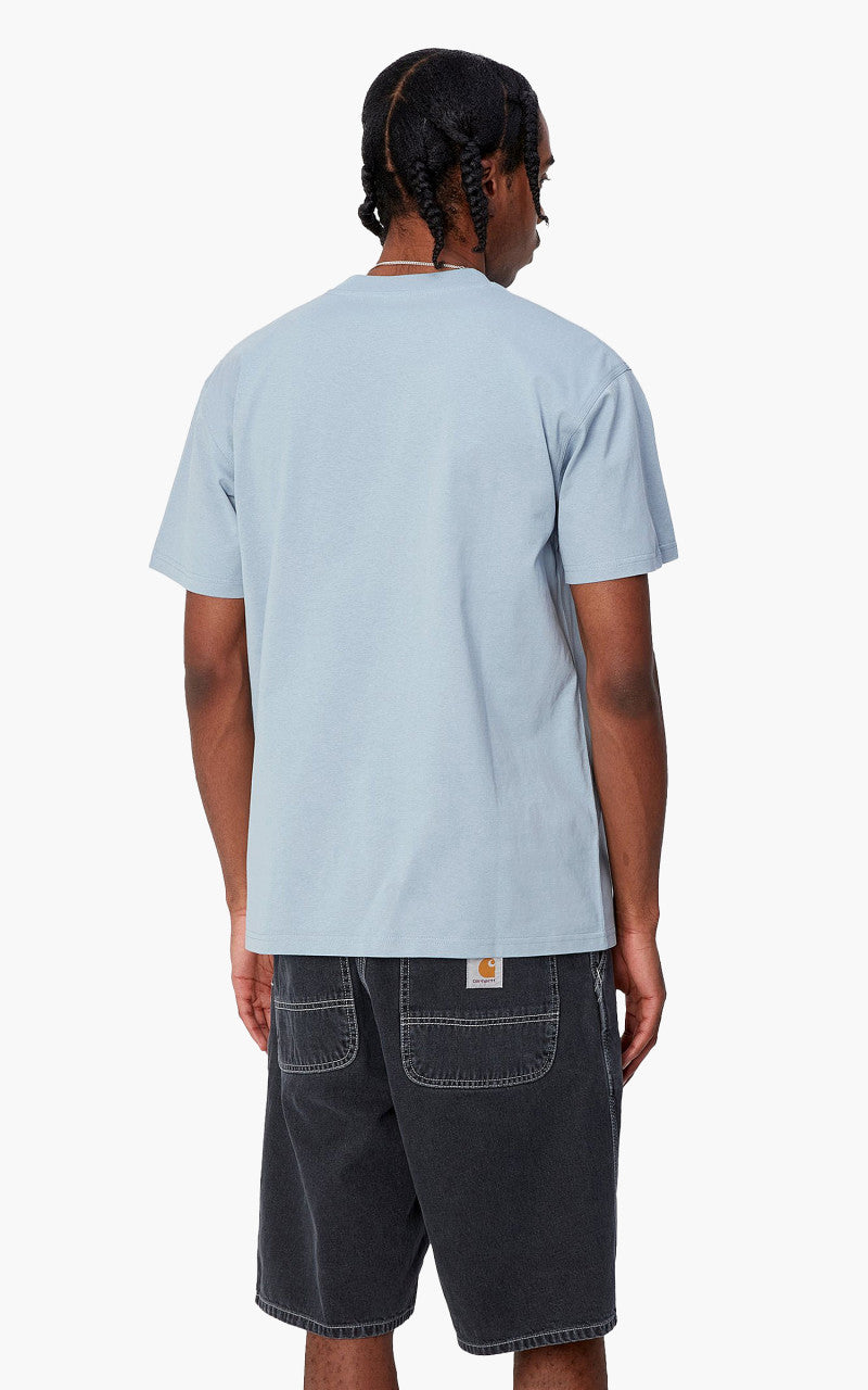 Carhartt WIP S/S American Script T-Shirt Frosted Blue