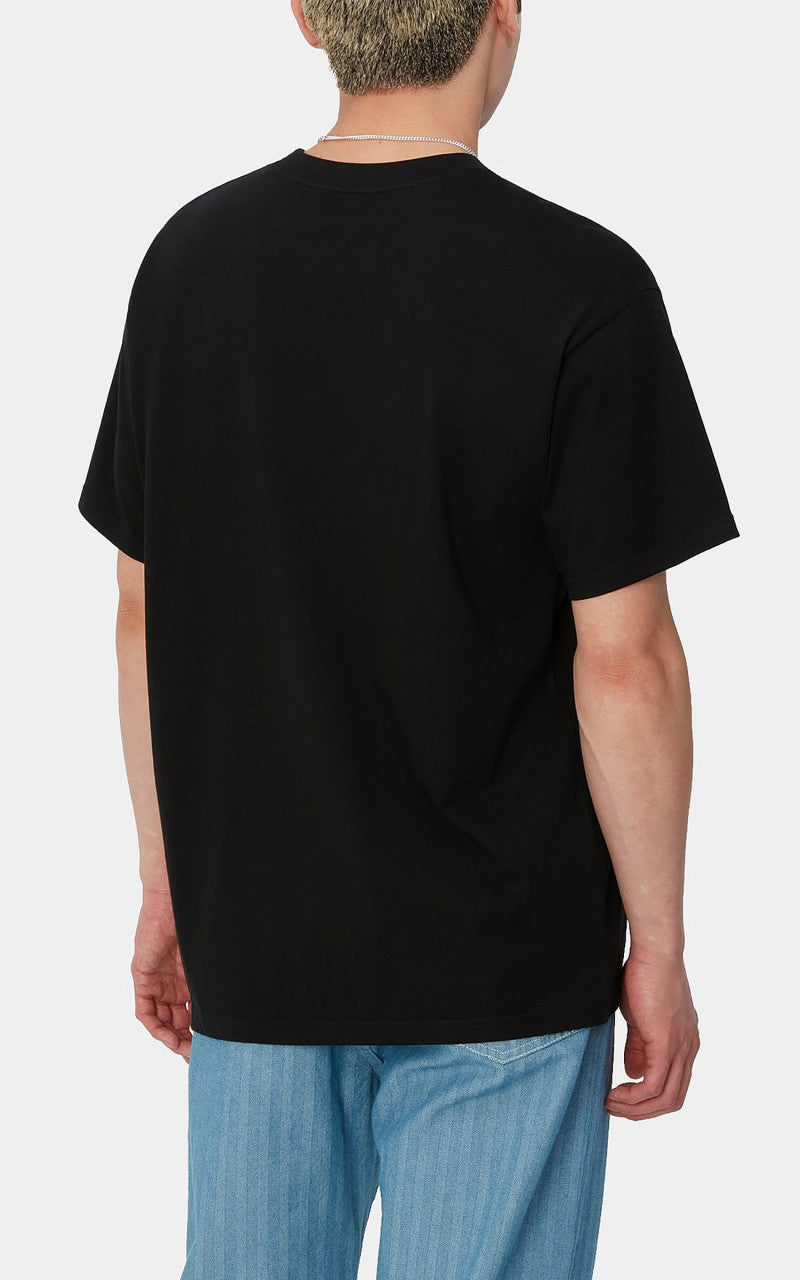 Carhartt WIP S/S Amour Pocket T-Shirt Black/White