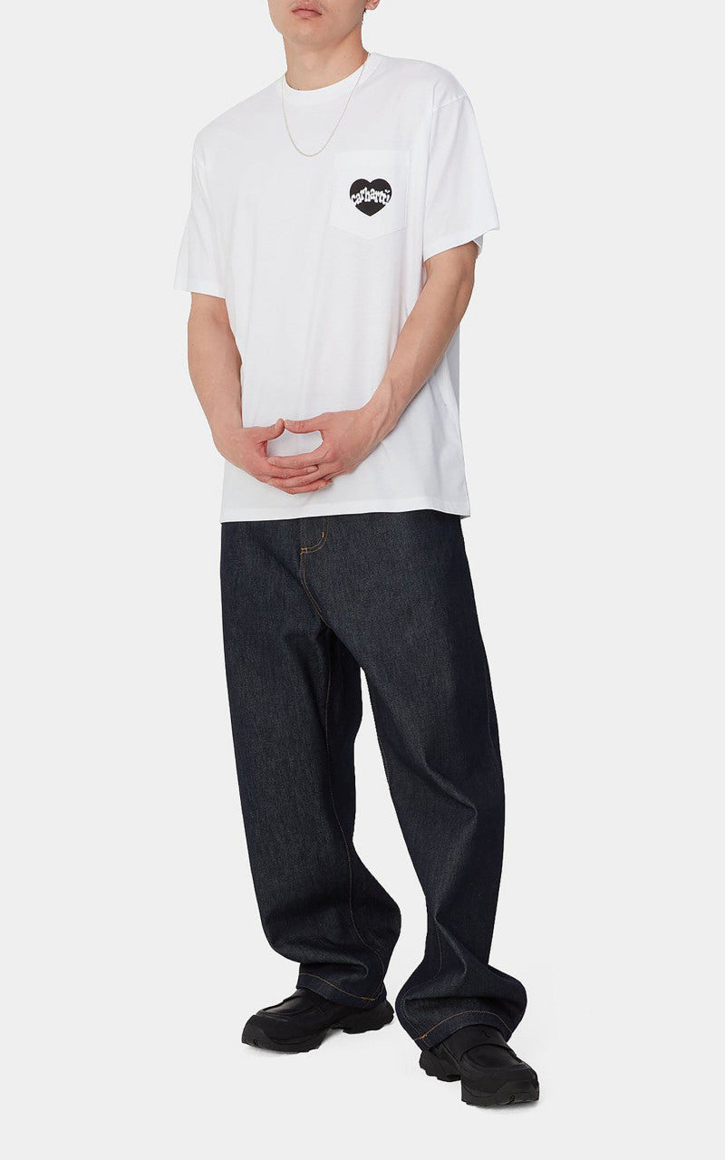 Carhartt WIP S/S Amour Pocket T-Shirt White/Black
