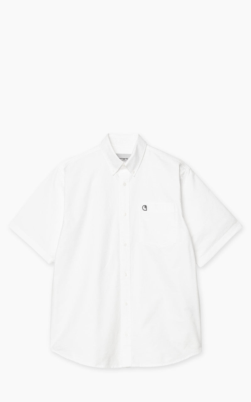 Carhartt WIP S/S Braxton Shirt White/Black