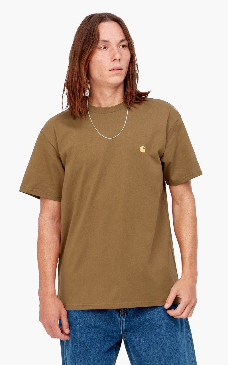 Carhartt WIP S/S Chase T-Shirt Hamilton Brown/Gold