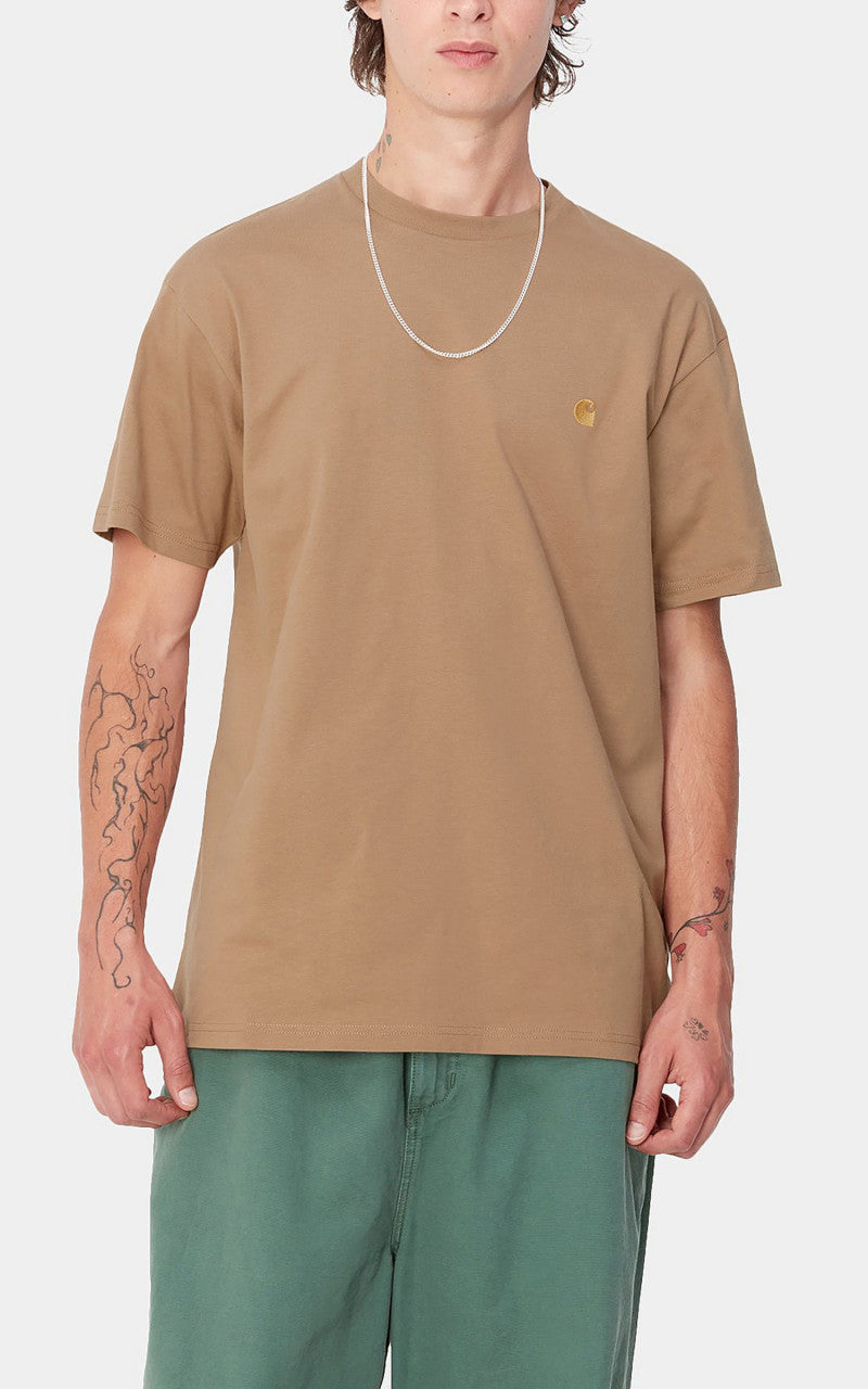 Carhartt WIP S/S Chase T-Shirt Peanut/Gold