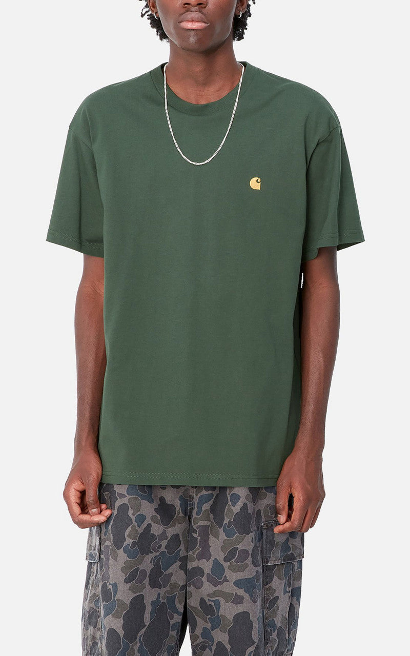 Carhartt WIP S/S Chase T-Shirt Sycamore Tree/Gold
